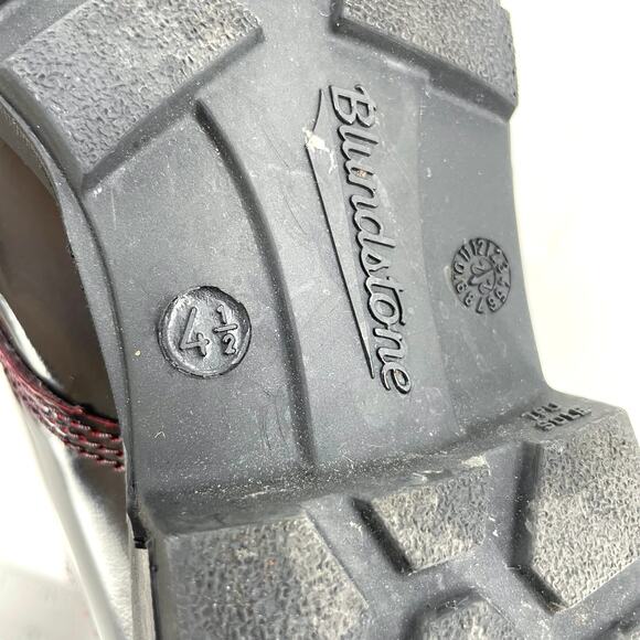 Blundstone 2220 Boots Bordeaux Brush Lace Up Chelsea Red Black Shoes Size AU 4.5 - Picture 10 of 13